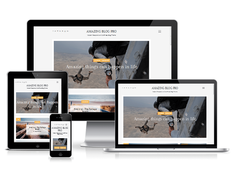 best premium blogging theme: Amazing Blog Pro