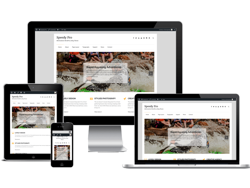 best premium blogging theme: Speedy Pro