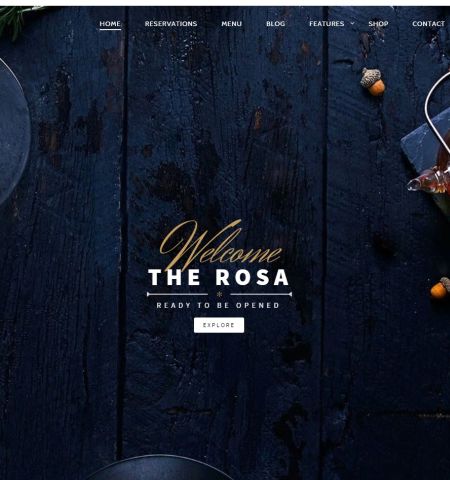 best premium wordpress restaurant themes: Rosa