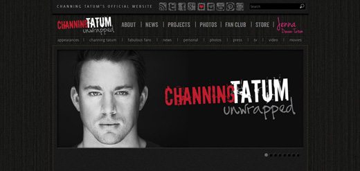 notable websites using wordpress: Channing Tatum