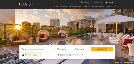 notable websites using wordpress: Hyatt Blog