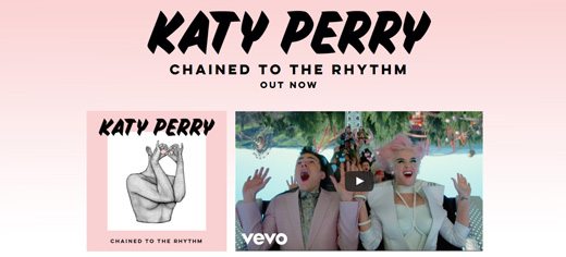 notable websites using wordpress: Katy Perry