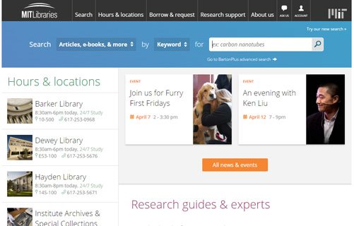 notable websites using wordpress: MIT Libraries News