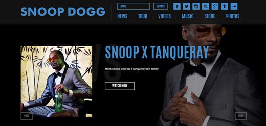 notable websites using wordpress: Snoop Dogg