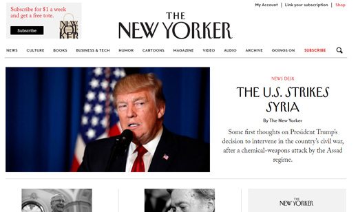 notable websites using wordpress: The New Yorker