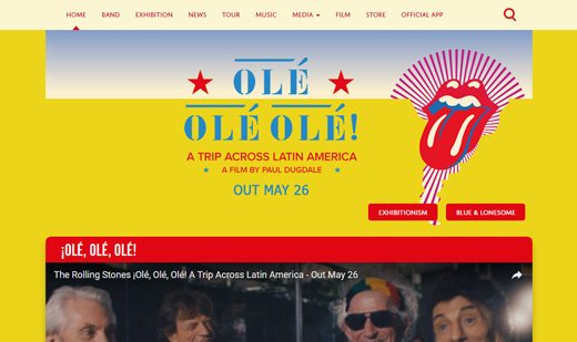 notable websites using wordpress: The Rolling Stones