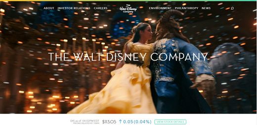 notable websites using wordpress: The Walt Disney Company