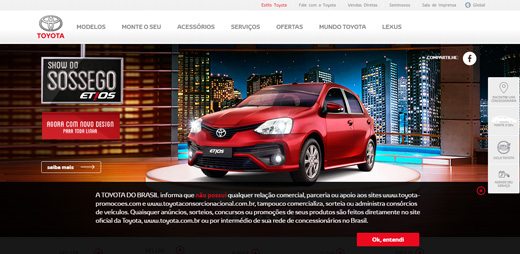 notable websites using wordpress: Toyota Motors Brasil