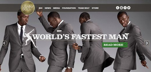 notable websites using wordpress: Usain Bolt