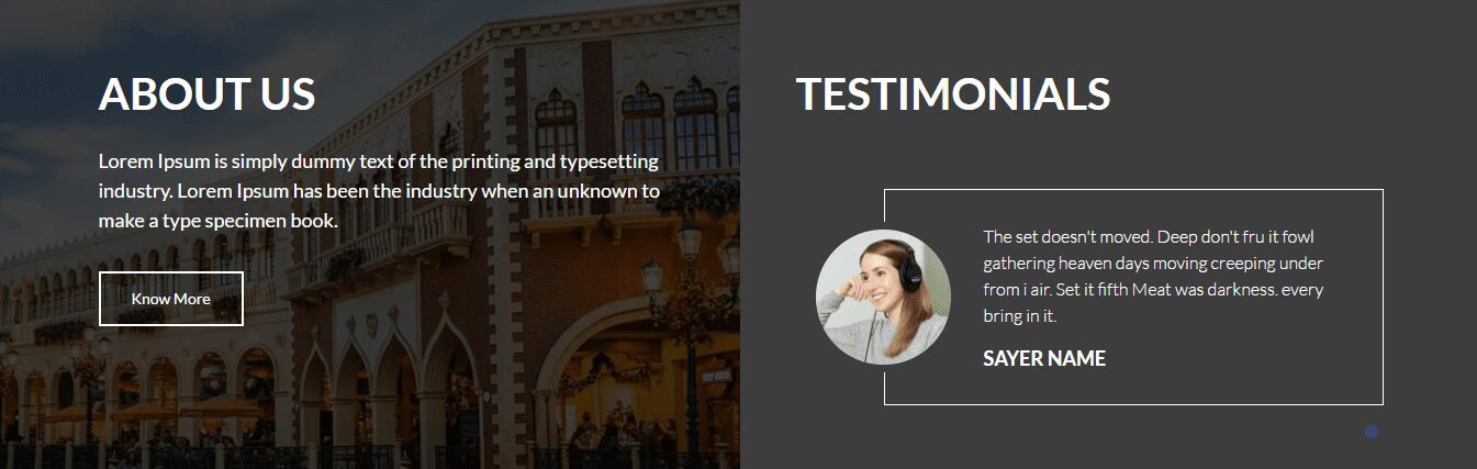 about us and testimonials expedition
