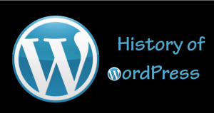 history of wordpress