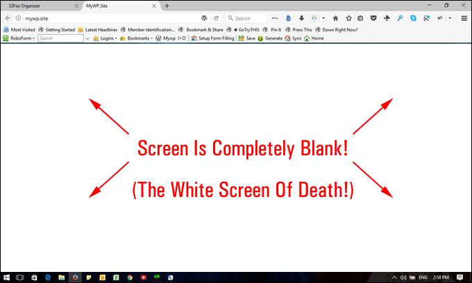 White Screen of Death