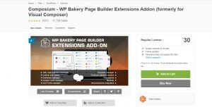 Composium WPBakery page builder Add-on