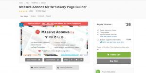 Massive WPBakery page builder Add-on