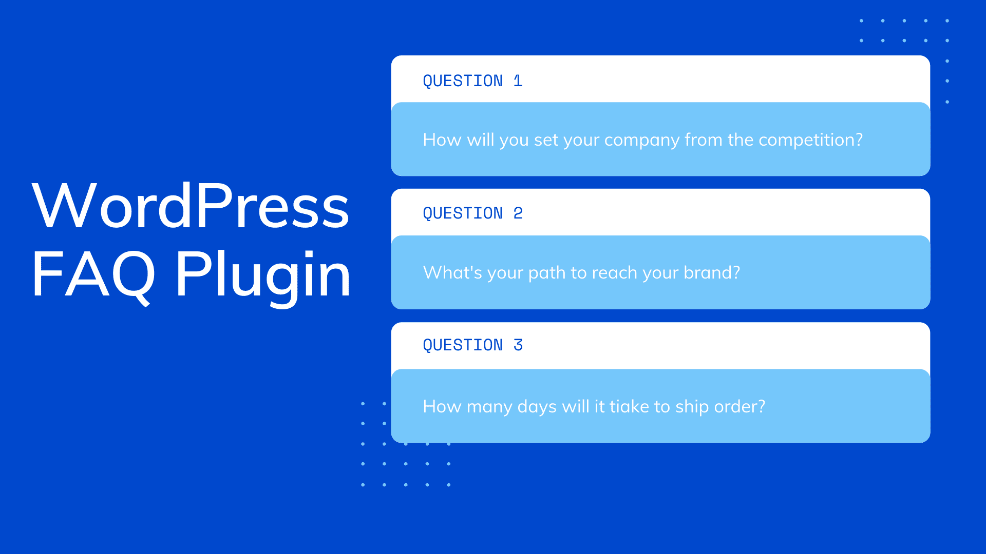 FAQ Plugin