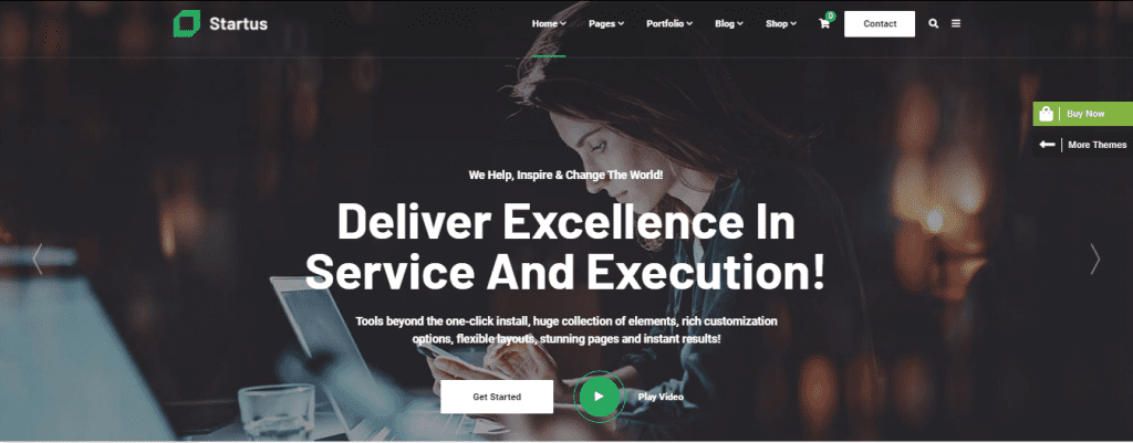 Startus WordPress themes for SaaS