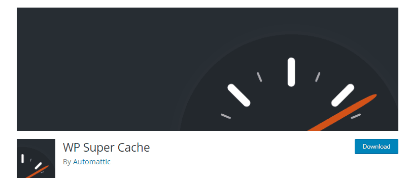 WP super cache plugin