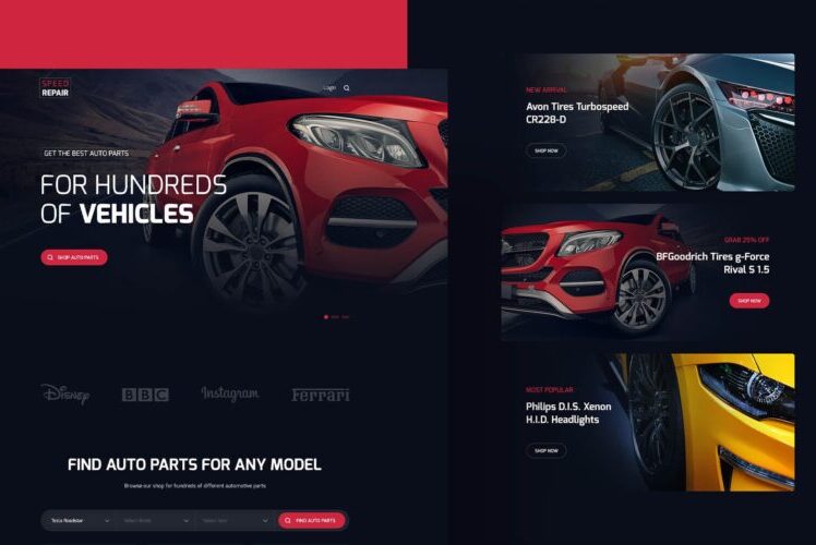 Highlighting Automotive Supply with Elegance - Custom Website